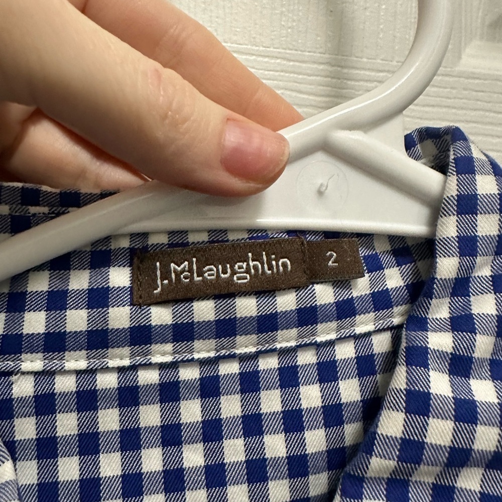 JMclaughlin Gingham Button Down - Picture 2 of 2